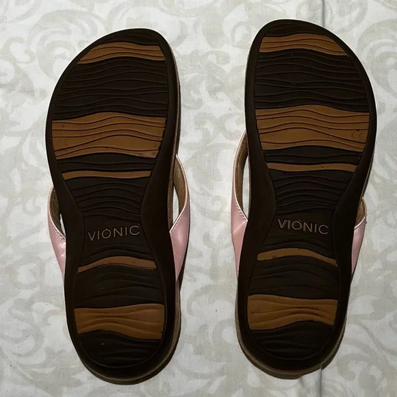 VIONIC WOMEN’S REST BELLALL TOEPOST SANDAL PINK - Picture 4 of 12